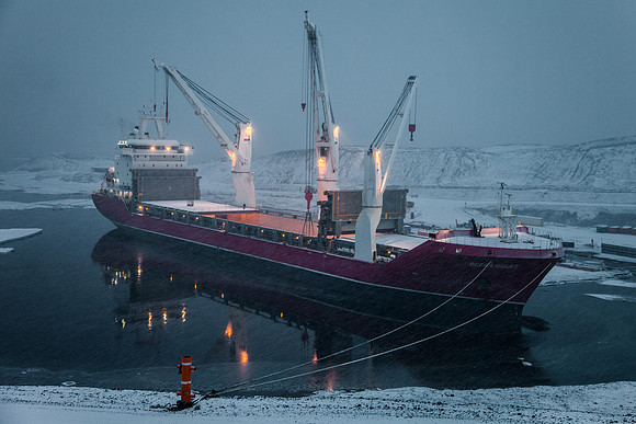 Shipping Vessel, McMurdo Station, Antarctica