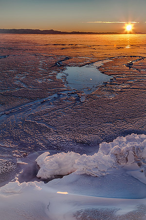 Sunset over McMurdo Sound, Antarctica