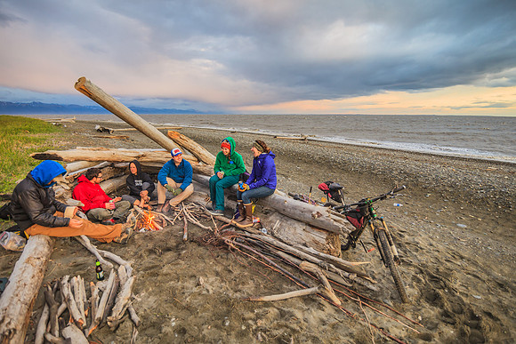 Campfire on the Beach