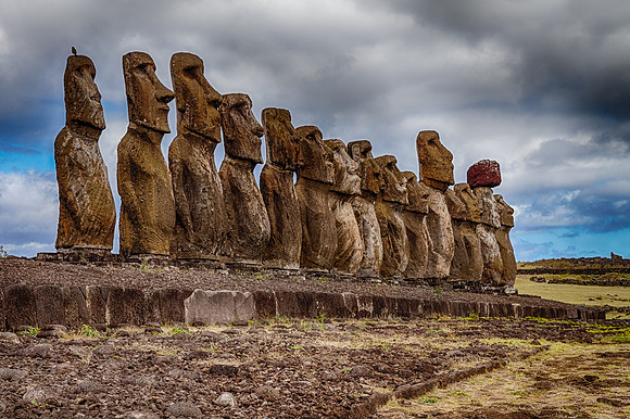 Moai at Tongariki