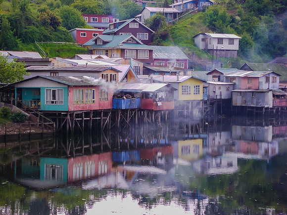 Buildings on Chiloe Island