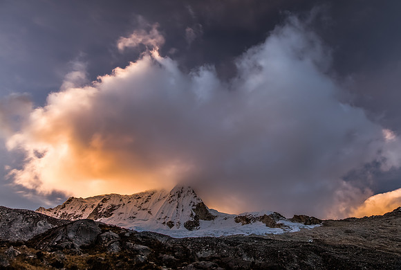 Sunset in the Andes