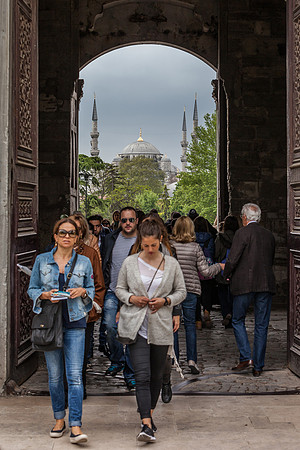 Outside of the Blue Mosque